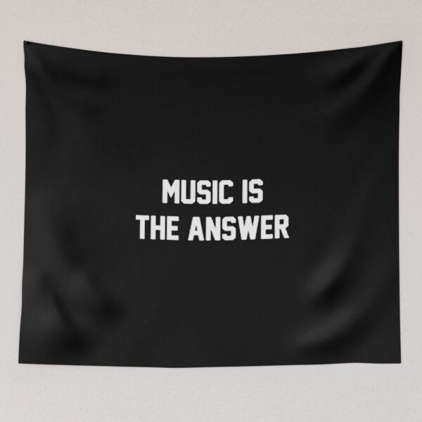 Item preview, Music Is The Answer Slogan T Shirt / Inspirational T-Shirt designed and sold by FirSen.