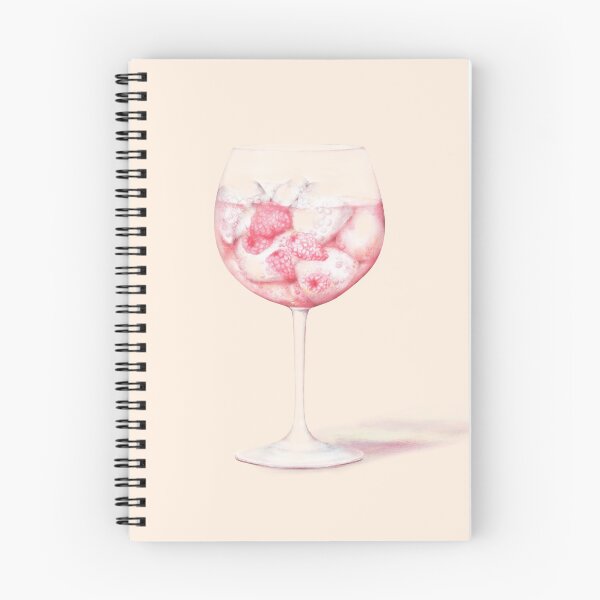 Item preview, Pink Gin Watercolour Illustration designed and sold by AmandaDilworth.