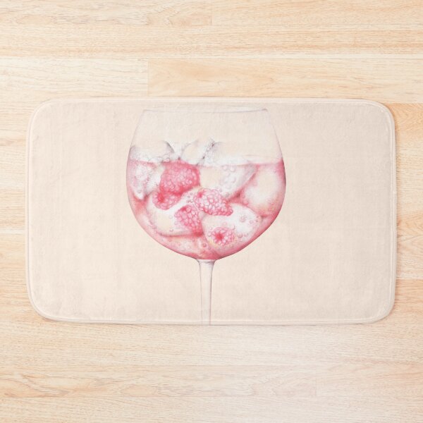 Item preview, Pink Gin Watercolour Illustration designed and sold by AmandaDilworth.