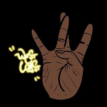west coast tupac hand sign