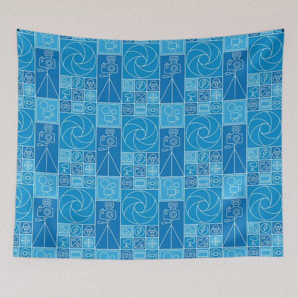 Item preview, Photography Icons Graphic Pattern (Blue) designed and sold by STUDIO-72.