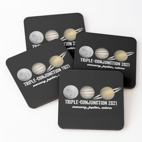 Item preview, Mercury, Jupiter and Saturn Three-Planet Conjunction Triple Conjunction January 2021 designed and sold by Happy-PrintZ.