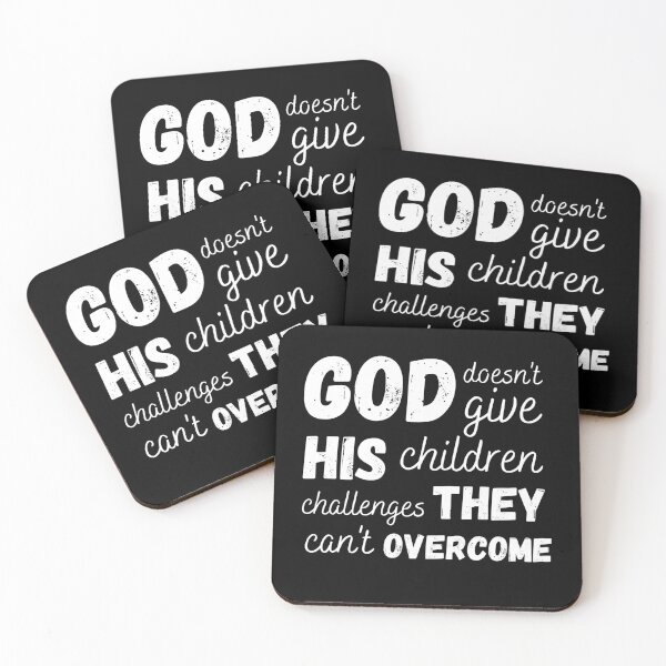 Item preview, God Doesn't Give His Children Challenges They Can't Overcome designed and sold by AlexArtwork.