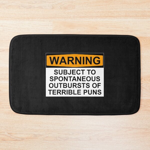 Aperçu de l'œuvre Puns T-ShirtWarning - Terrible Puns! créée et vendue par ValakHana.