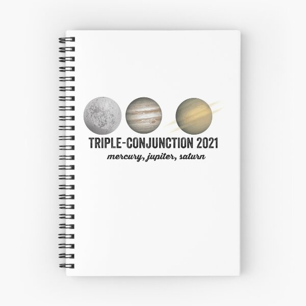 Item preview, Mercury, Jupiter and Saturn Three-Planet Conjunction Triple Conjunction January 2021 #White designed and sold by Happy-PrintZ.