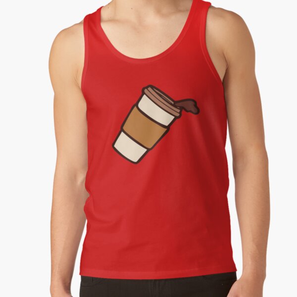 Take it Away Coffee Pattern Tank Top