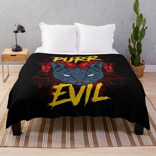 Item preview, Purr Evil Cat Satanic Goth Kitty Pun designed and sold by perfectpresents.