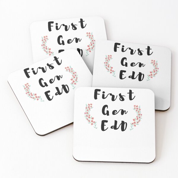Item preview, First Gen EdD- Floral Print -- Modern Calligraphy designed and sold by statsandcats.