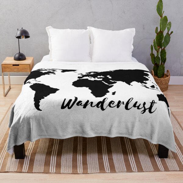 Item preview, Wanderlust World Map designed and sold by printhappy.