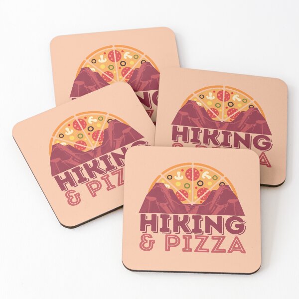 Item preview, Hiking and Pizza designed and sold by VBeesTees.