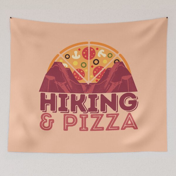 Item preview, Hiking and Pizza designed and sold by VBeesTees.