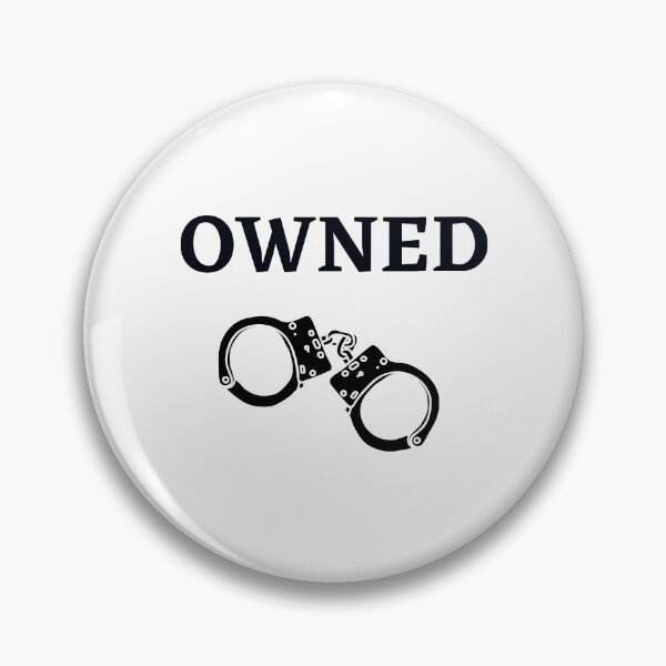 Item preview, OWNED Handcuffs - BDSM, Bondage, Kink, Fetish - Black Text designed and sold by DavesAccount.