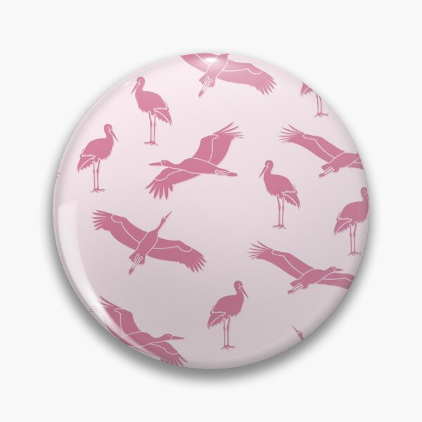 Item preview, Pink Stork pattern designed and sold by Ribeiro Design.