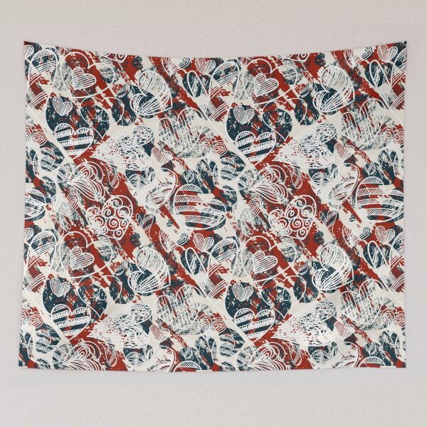 Item preview, Abstract heart print for valentine designed and sold by RSDigitalPrintDesign.