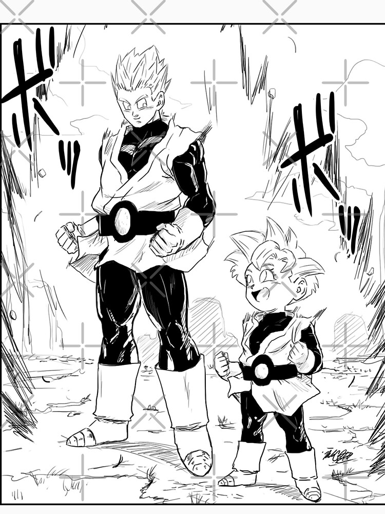 son goku and pan (dragon ball and 1 more) drawn by kakeru_(dbskakeru)