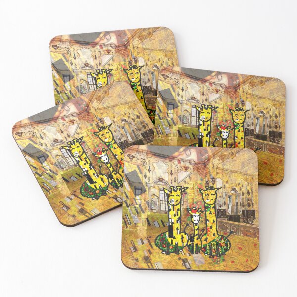 Item preview, Giraffes and Gurtav Klimt's The Kiss designed and sold by EkaArtShop.