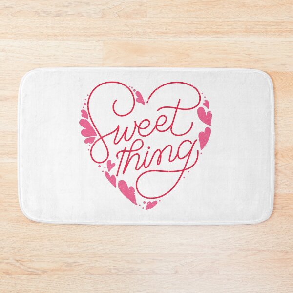 Item preview, sweet thing quote between red hearts typography designed and sold by vishkhatri.