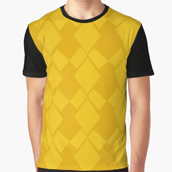 Geometric Diamonds Design (Yellow) Graphic T-Shirt