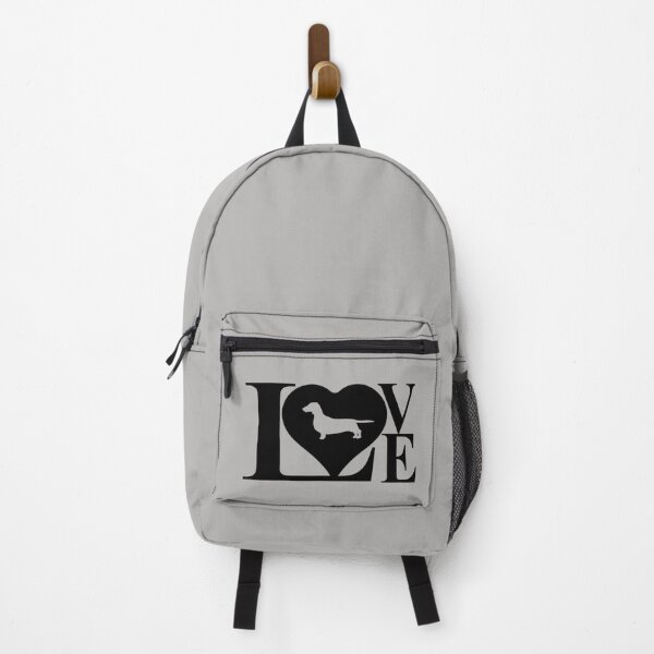 Item preview, Big LOVE with dachshund silhouette in heart designed and sold by portrait4you.