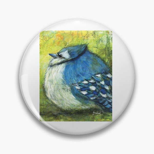 Artikelvorschau, Blue Jay Fat Bird entworfen und verkauft von Patricia Lintner.