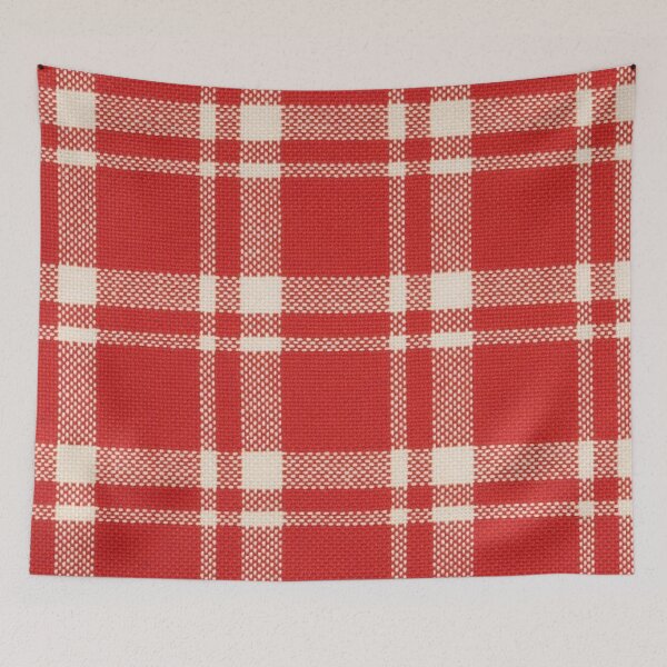 Item preview, Tela de cuadros, rojo-blanco brillante designed and sold by jwebmarket.