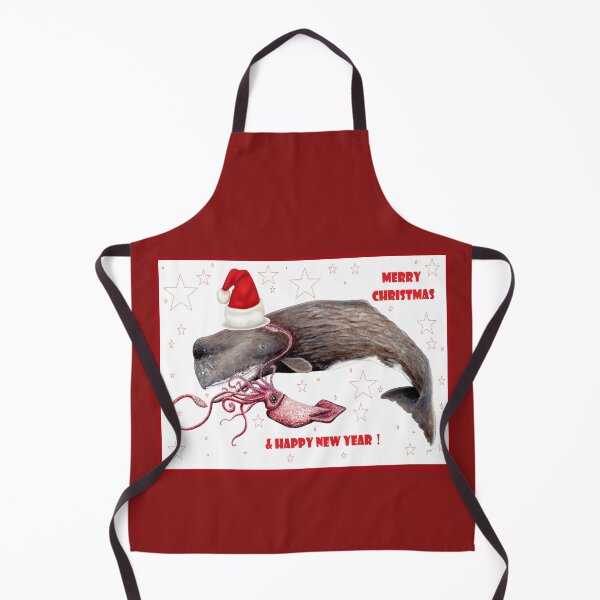 Item preview, Merry Christmas and happy new year sperm whale for whale and ocean lovers designed and sold by chloeyzoard.