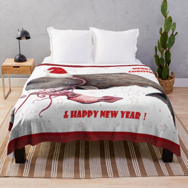 Item preview, Merry Christmas and happy new year sperm whale for whale and ocean lovers designed and sold by chloeyzoard.