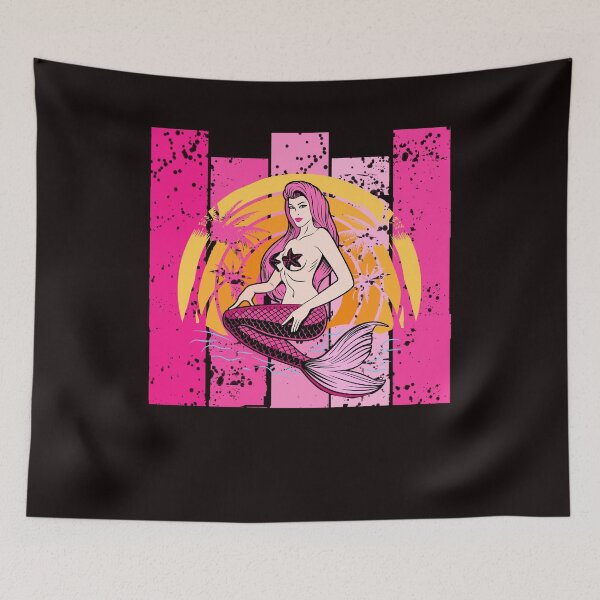 Item preview, Mermaid pink girl woman designed and sold by Imutobi.