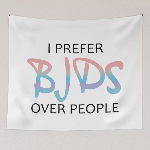 Item preview, Copy of I prefer BJDs over people colorful designed and sold by MetaCynth.