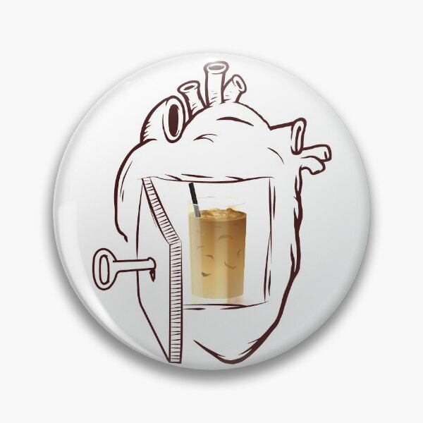 Item preview, Iced Coffee In My Heart designed and sold by foodisthekey.