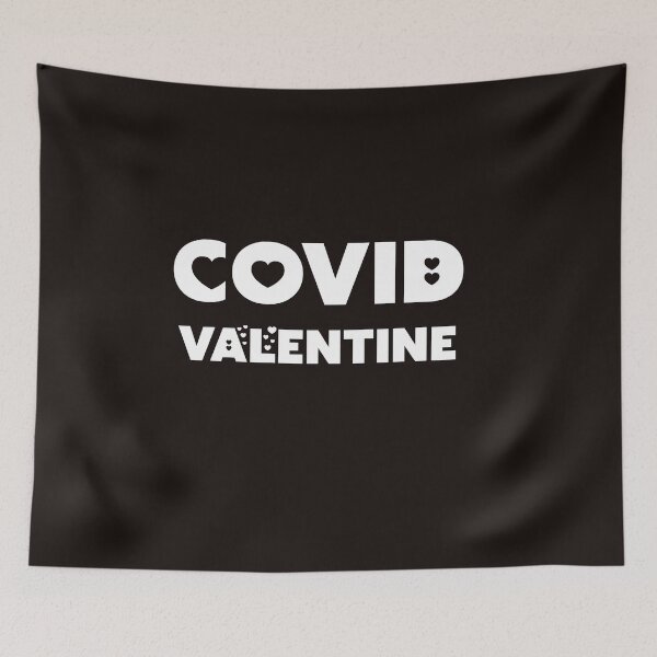 Item preview, Covid Valentine Black designed and sold by DamaliePierre.
