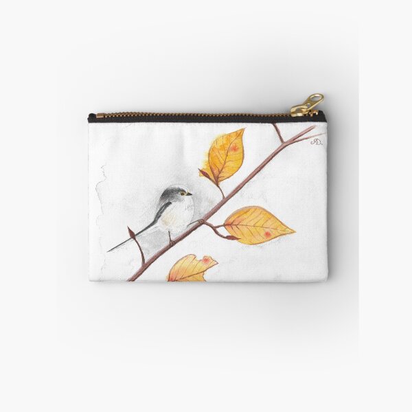 Item preview, Autumn long tailed tit Watercolor Art designed and sold by Antigone Damigou.