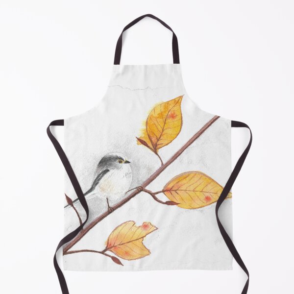 Item preview, Autumn long tailed tit Watercolor Art designed and sold by Antigone Damigou.