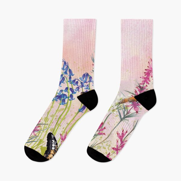 Item preview, Wild meadow bathed in pink light designed and sold by AmandaDilworth.