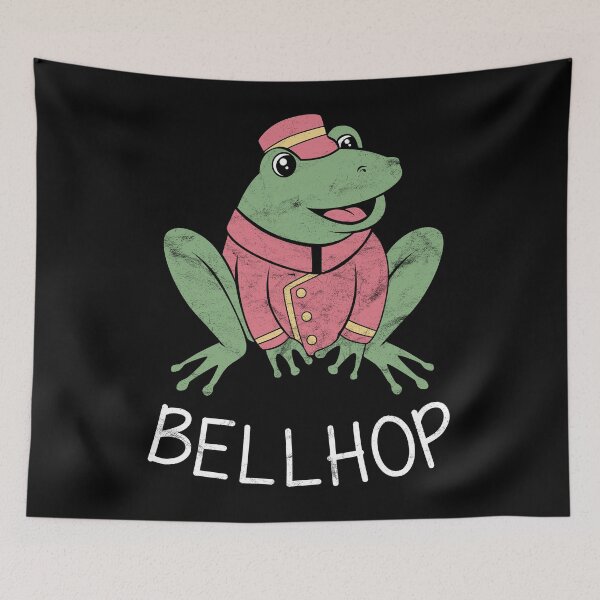 Item preview, Workaholic confide Toad Bellhop designed and sold by Svetiik.