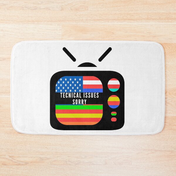 Item preview, bad Tv signal  with us flag designed and sold by erozzz.