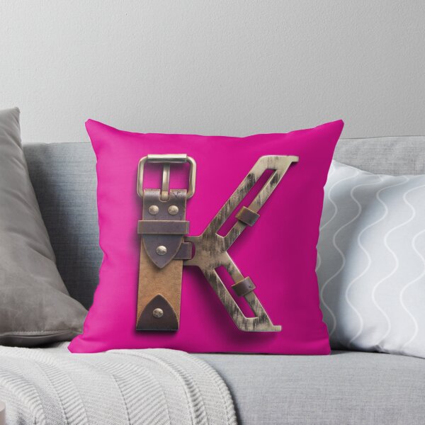 Item preview,  Initial "K" Alphabet Leather Belt Pink Design designed and sold by Freestylist.