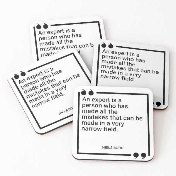 Item preview, Niels Bohr - An expert is a person who has made all the mistakes that can be made in a very narrow field. designed and sold by SocraticQuotes.