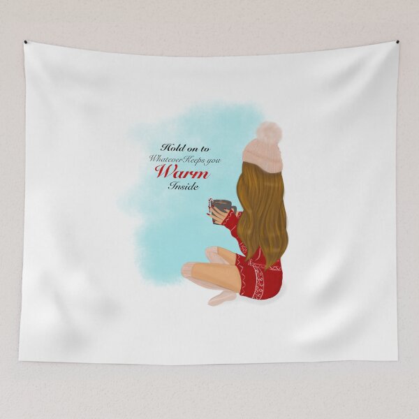 Item preview, Coffee winter girl quote illustration  designed and sold by Imanitasong.