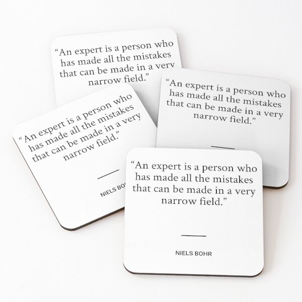 Item preview, Niels Bohr - An expert is a person who has made all the mistakes that can be made in a very narrow field. designed and sold by SocraticQuotes.