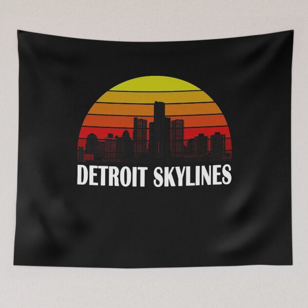 Item preview, DETROIT CITY SKYSCRAPER SKYLINES designed and sold by yasmh.