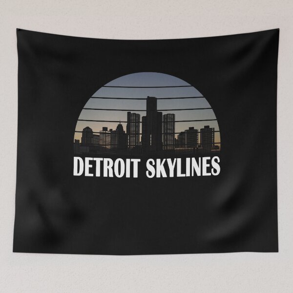 Item preview, DETROIT CITY SKYSCRAPER SKYLINES designed and sold by yasmh.