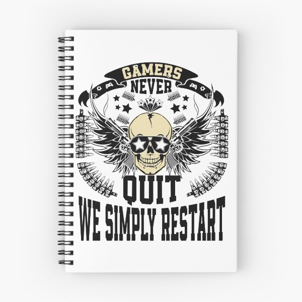 Item preview, Gamers Never Quit We Simply Restart designed and sold by YAHIA-14.