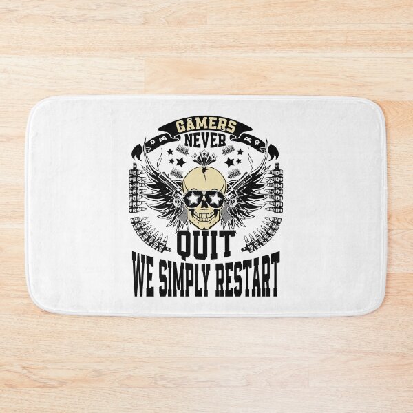 Item preview, Gamers Never Quit We Simply Restart designed and sold by YAHIA-14.