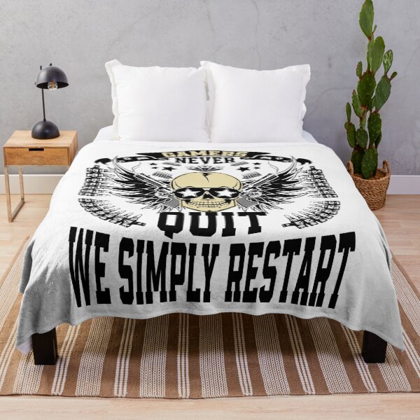Item preview, Gamers Never Quit We Simply Restart designed and sold by YAHIA-14.