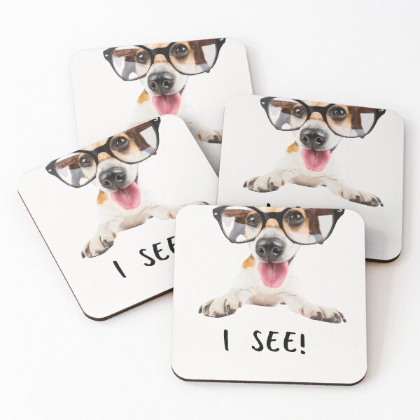Item preview, I see! Funny Jack Russell terrier in oversized reading glasses. designed and sold by JellyBeenzz.