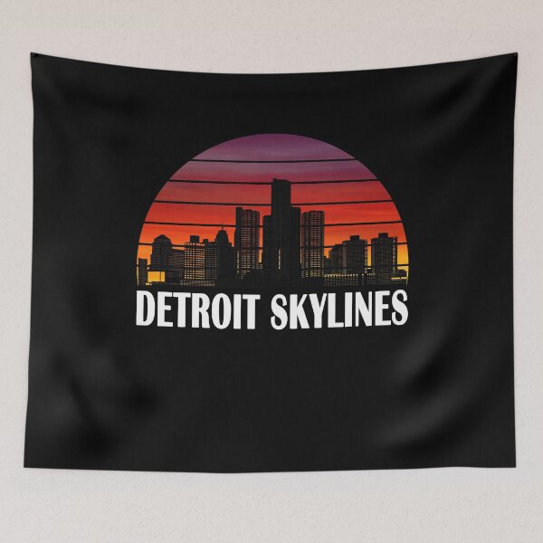 Item preview, DETROIT CITY SKYSCRAPER SKYLINES designed and sold by yasmh.