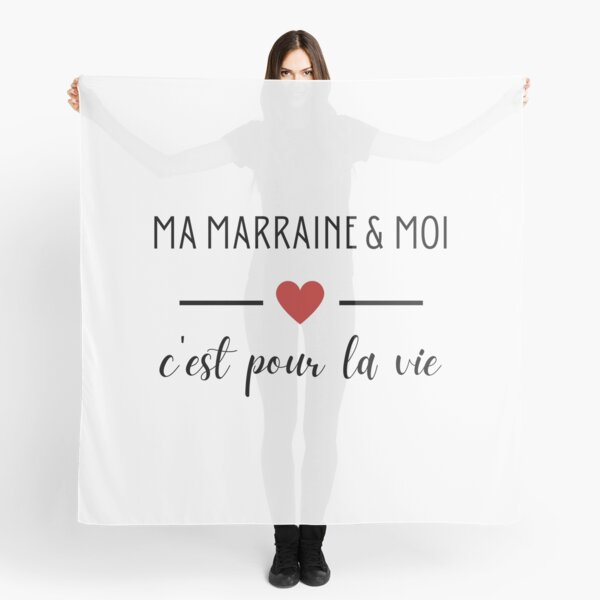 Foulard Ma Filleule Et Moi Cest Pour La Vie Par Rayen025 Redbubble