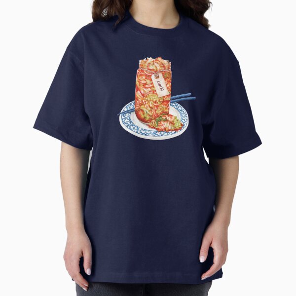 Kimchi- Watercolour Food Illustration Oversized T-Shirt