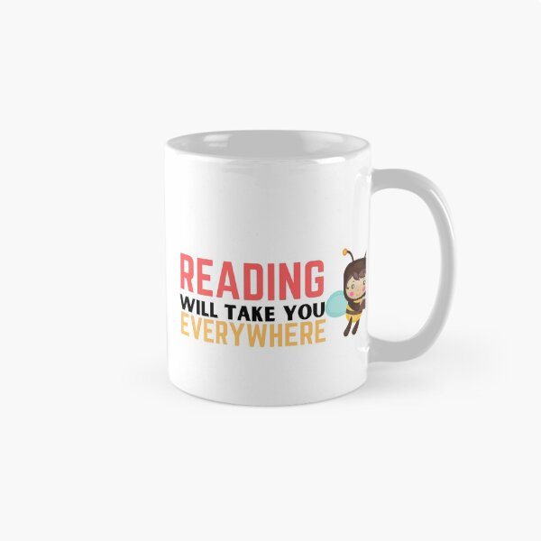 Item preview, Reading will take you everywhere funny reading quotes designed and sold by OneTimeEngineer.
